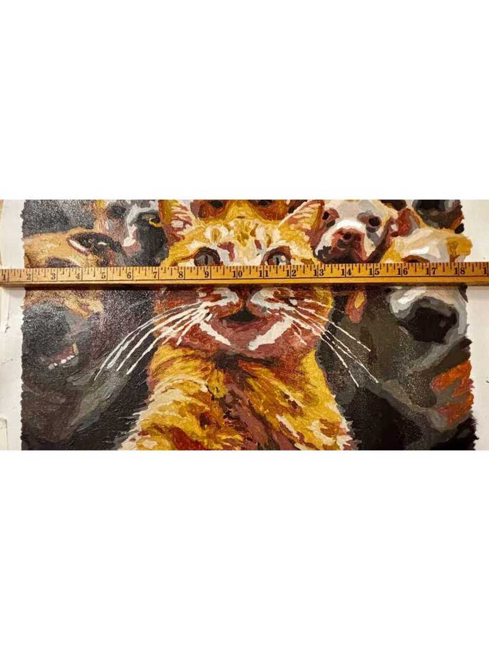 Say Cheese completed paint by numbers colorful wall decor - Picture 5 of 5